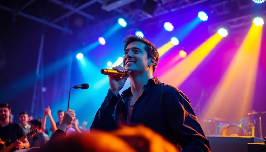 Experience Ok88's electrifying live performance with captivating lighting and vibrant atmosphere.